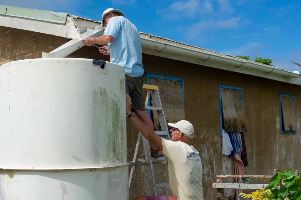 Stan and Brian (Persephone) tinkering.